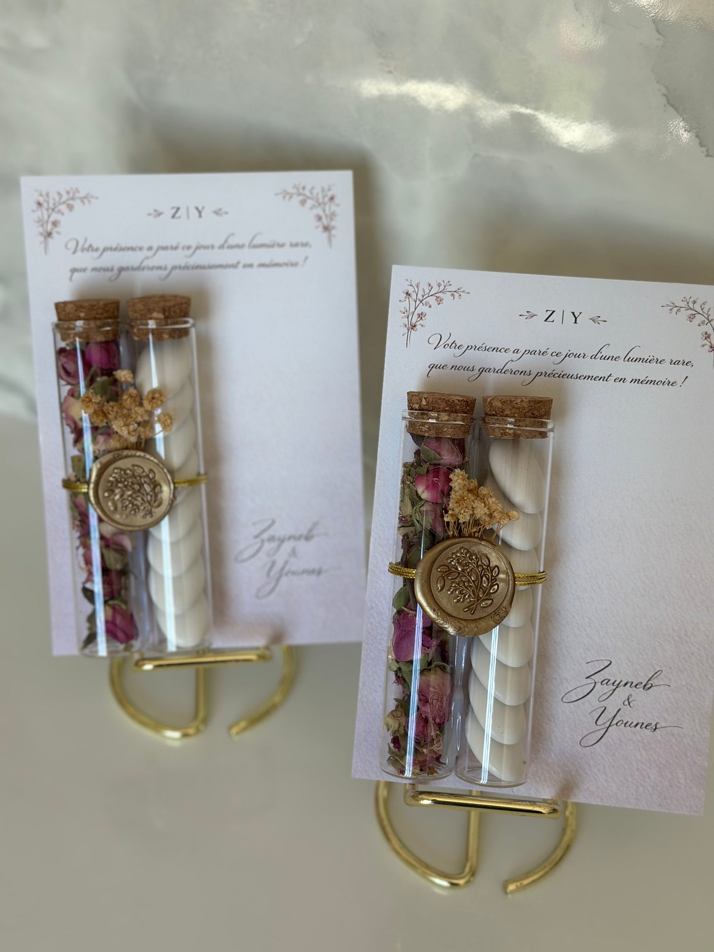 Carte Duo Fioles Personnalisée