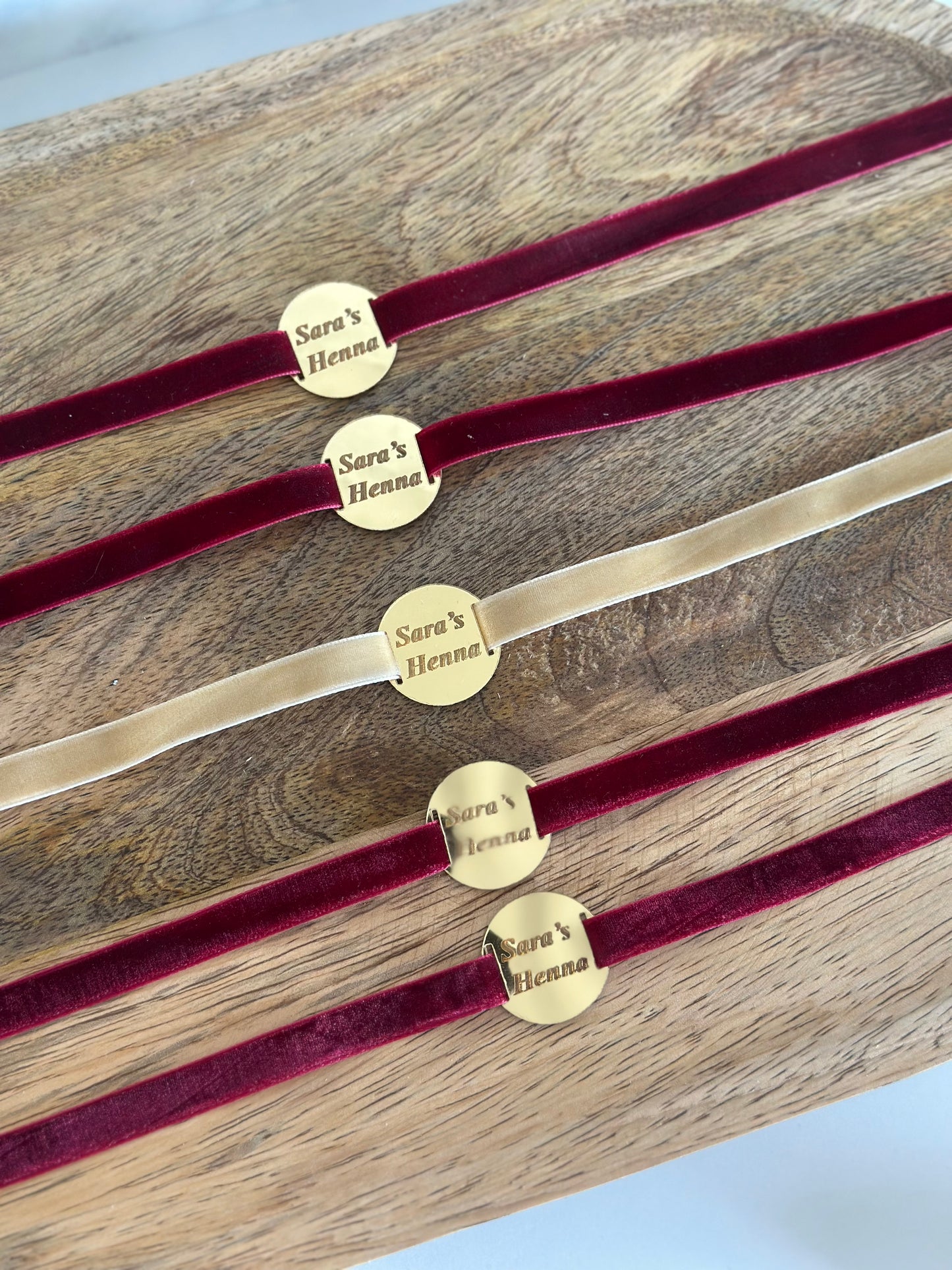 Bracelet Personnalisé Velours ✨