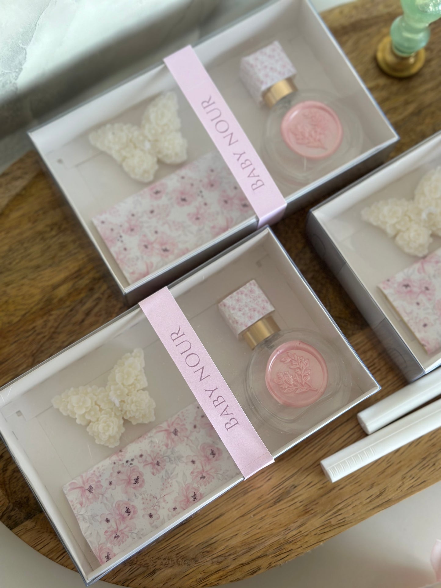 Box Mini Parfum, Bougie Papillon & Chocolat ✨