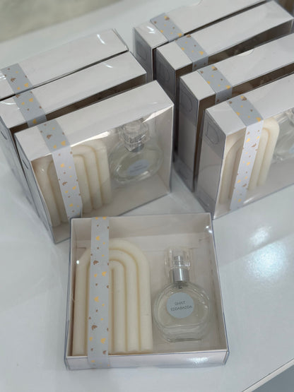 Coffret Parfum & Bougie Arc-en-Ciel