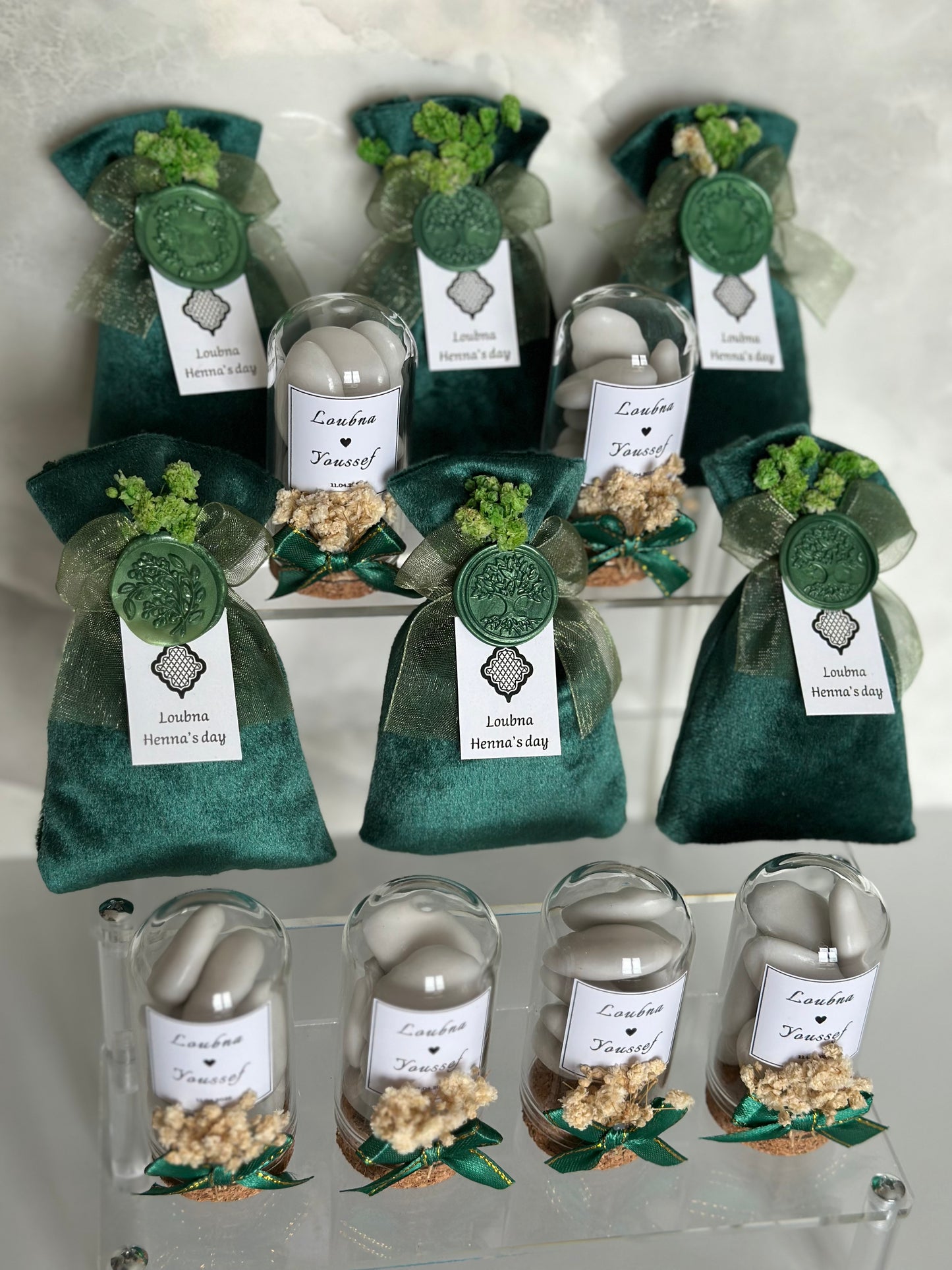 Bourses Henna & Fiole dragées