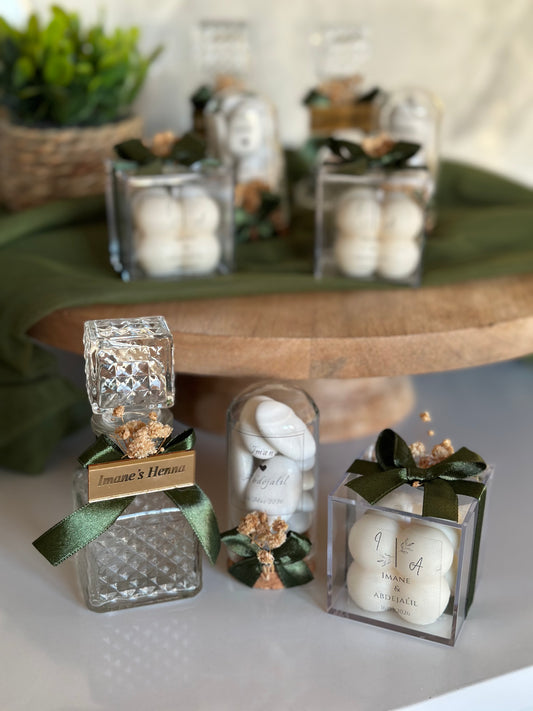 Pack Bouteille | Fiole dragées | Bougie