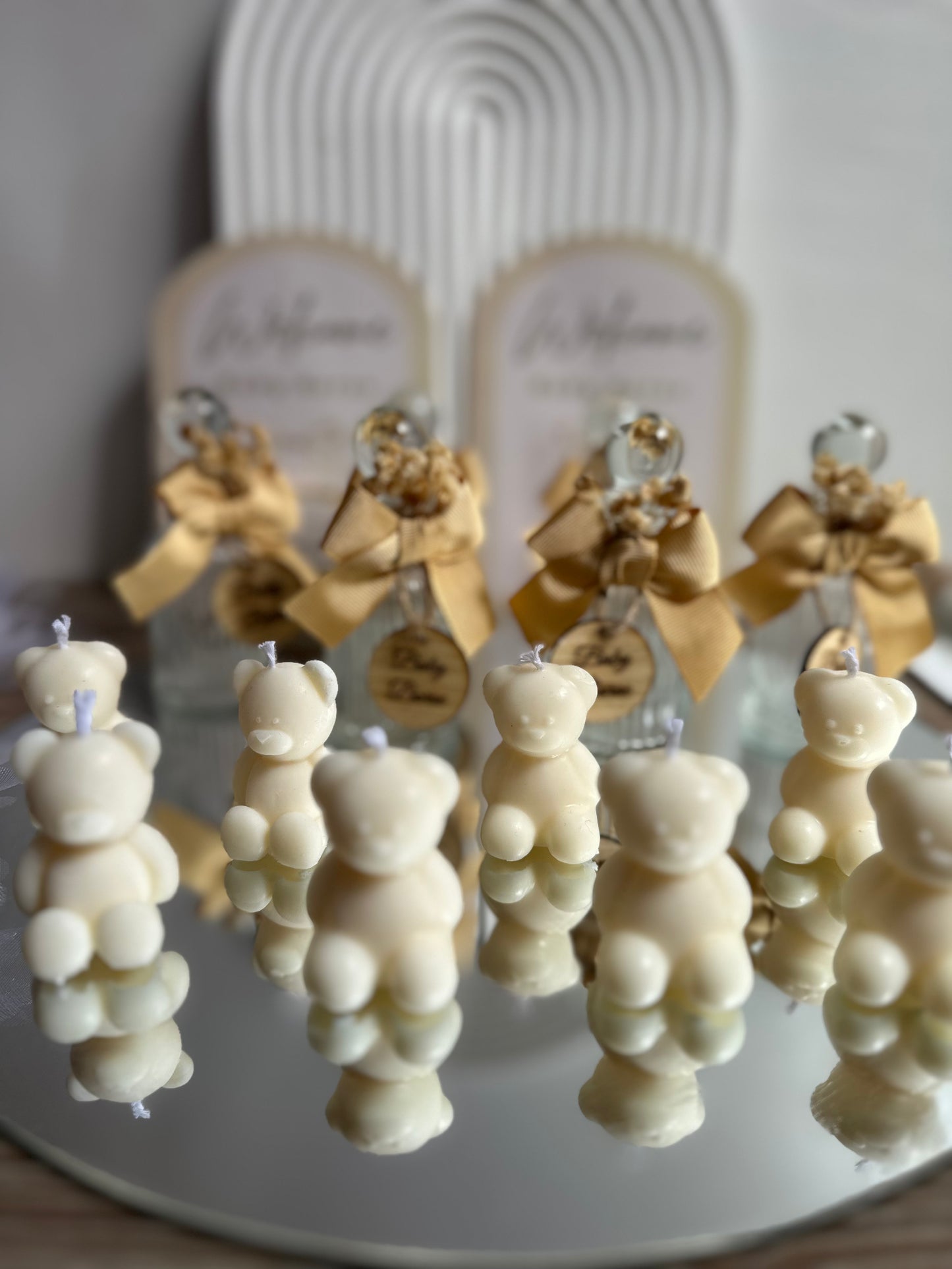 Bougie Ours - Bouteille - Carte chocolat