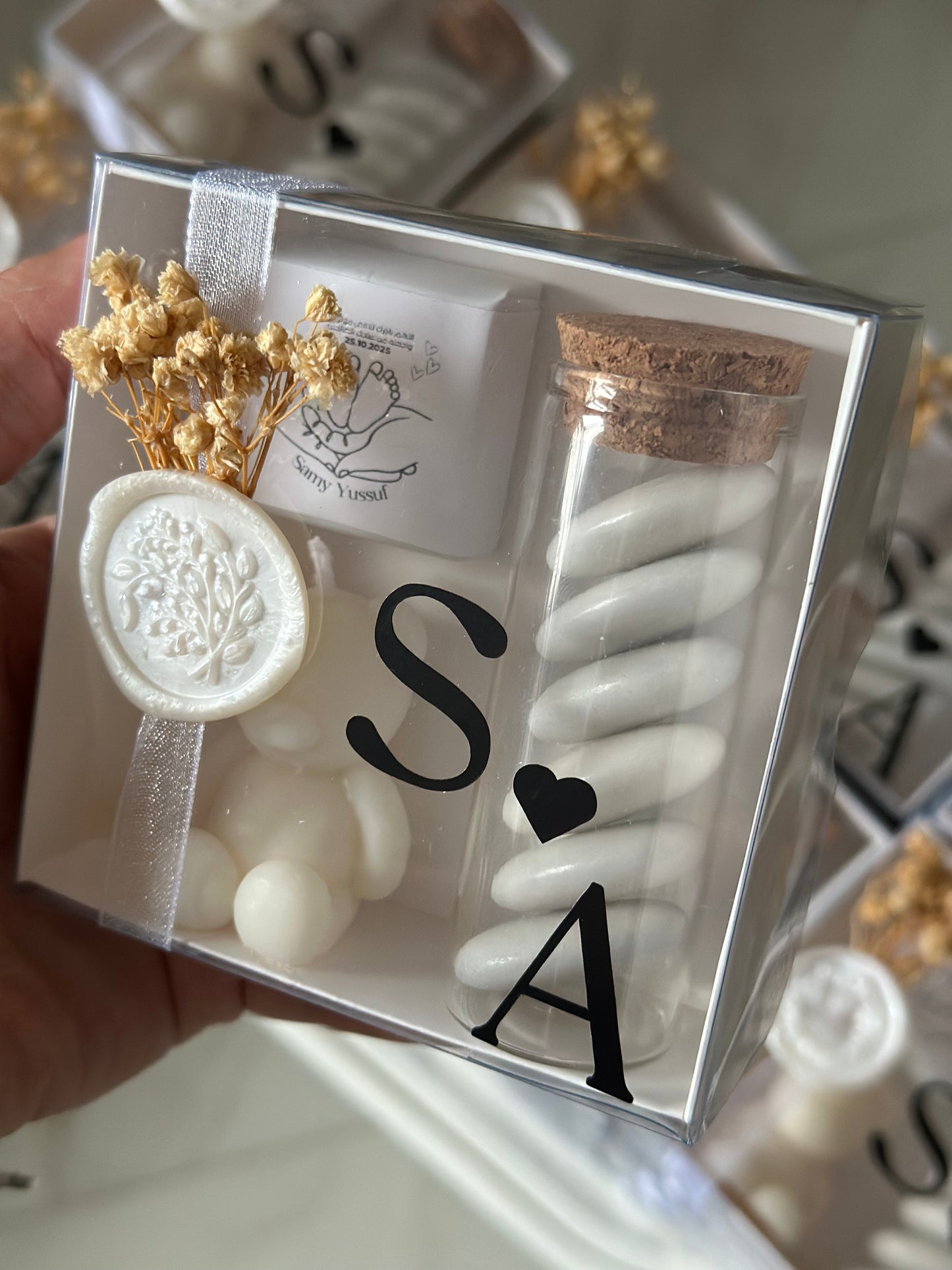 Box Ours - Fiole dragées - Chocolat